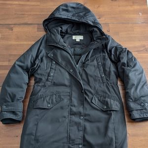 Michael Kors Womens Hooded Down Filled Jacket Sz M